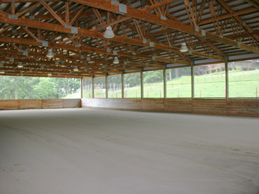 Indoor Arena with Sand Footing