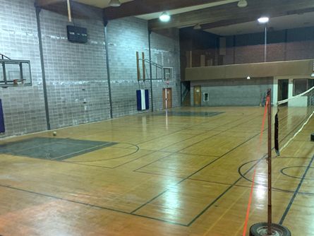 Gymnasium with Stage and Balcony