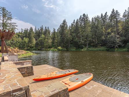 Dock for lake access- Rainbow trout for dinner?