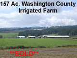 Washington County Oregon Irrigated Farm for sale
