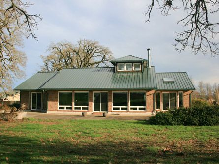 Rear View of Custom 1-Level Home